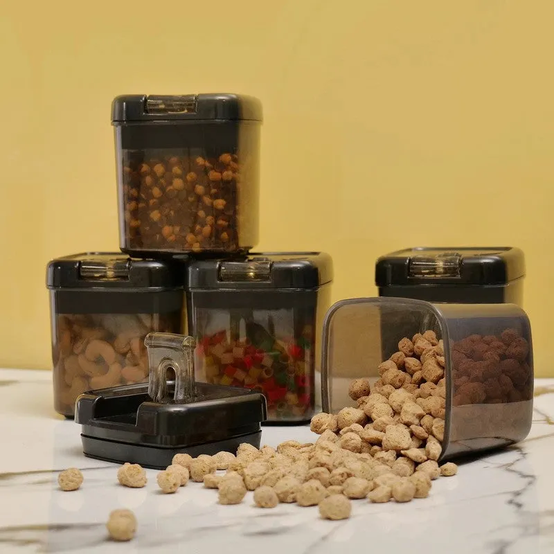 Snaplock Pantry Guard Air Tight Container (Black/500 mL Each) - Set of Twenty Four media 6