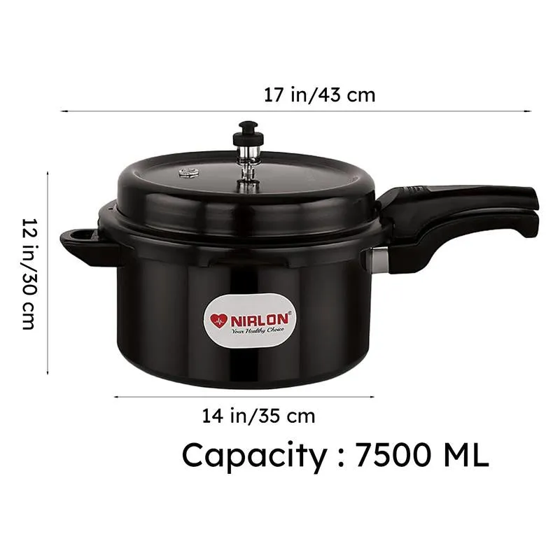 Nirlon Hard Anodized Pressure Cooker - 7500 mL media 11