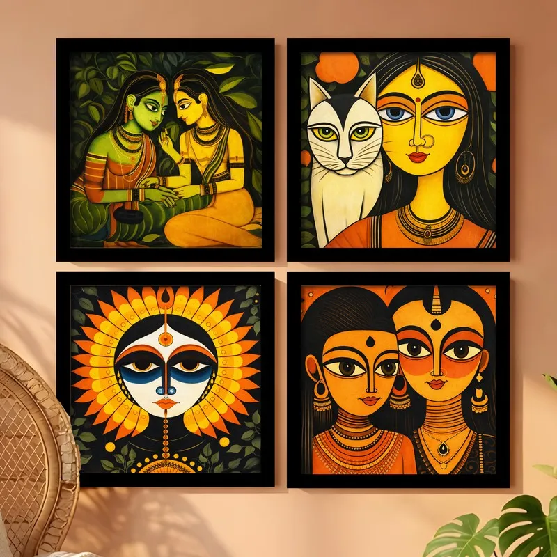 Divine Expressions Figurative Paper Wall Art - Set Of Four media 3