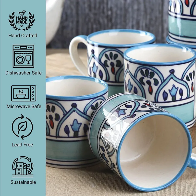 Medina Ceramic Tea Cup (130 mL Each) - Set of Six media 6