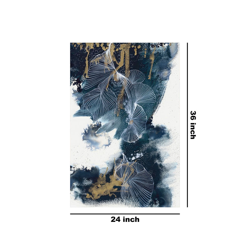 Arctic Drips Abstract Wall Painting media 8