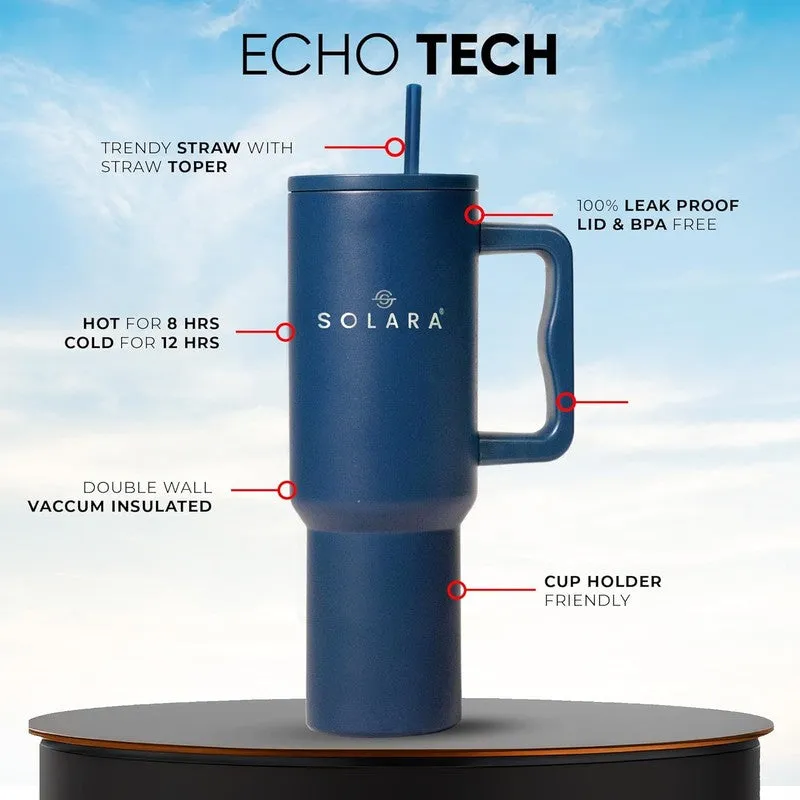 Solara Aqua Joy Stainless Steel Tumbler (1200 mL) - Blue media 4