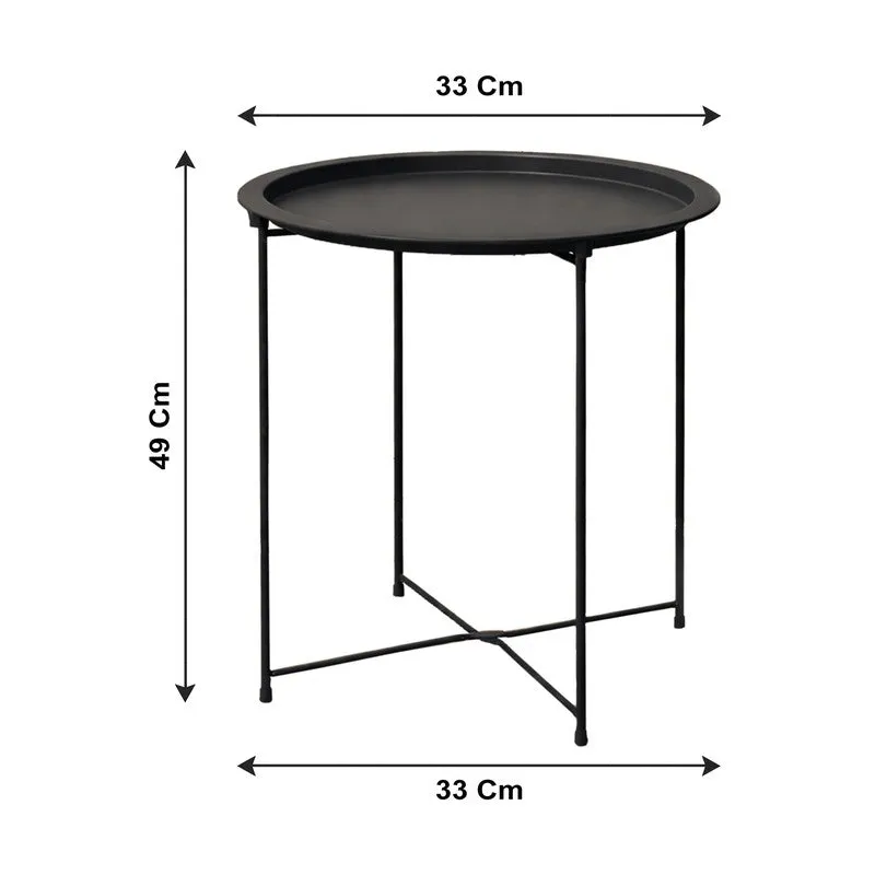 Cedar Metal Side Table - Black media 8