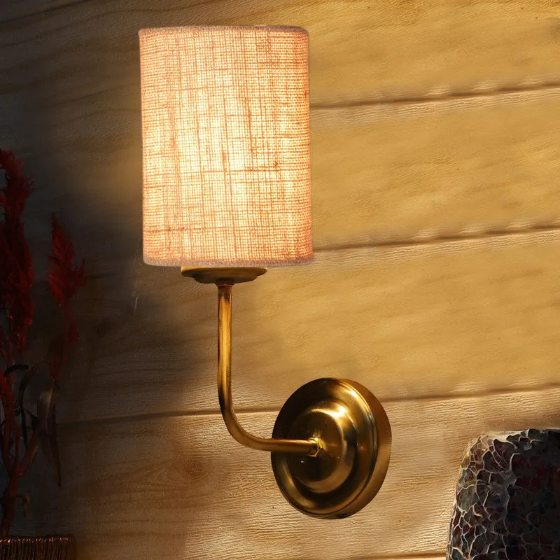 Lumoire Metal Wall Lamp - Gold,Beige media 4