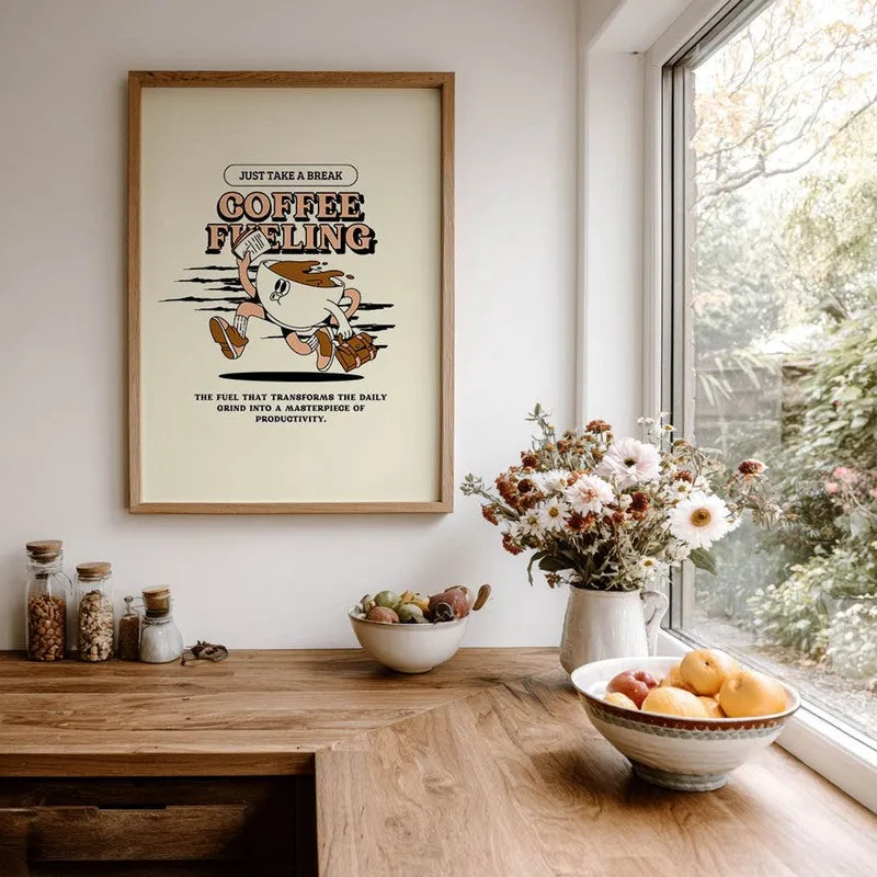 CoffeeRun Archival Canvas Wall Art - Brown media 7