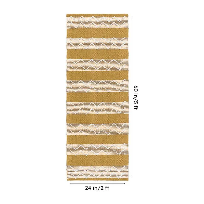 Weavax Cotton Runner Rug - Yellow media 8