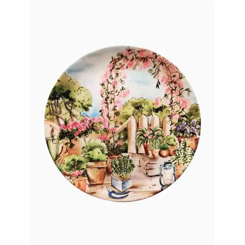 Flower-adorned Garden Decorative Wall Plate media 4