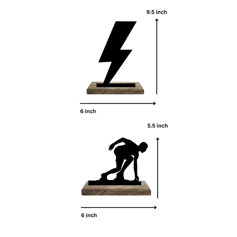 Thundering Athlete Showpiece - Set Of Two media 7