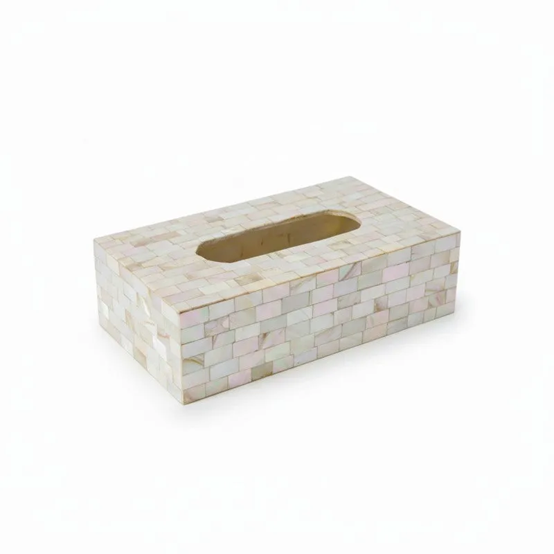 Pearl & Pleat Mother Of Pearl Tissue Holder media 3