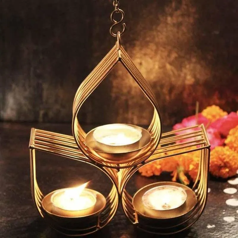 Three Eye Hanging Tealight Holder media 9
