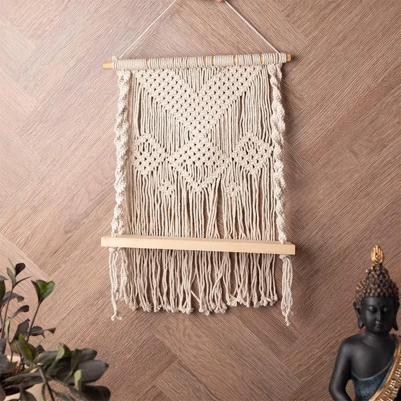 Lirio Macrame Wall Shelf media 1