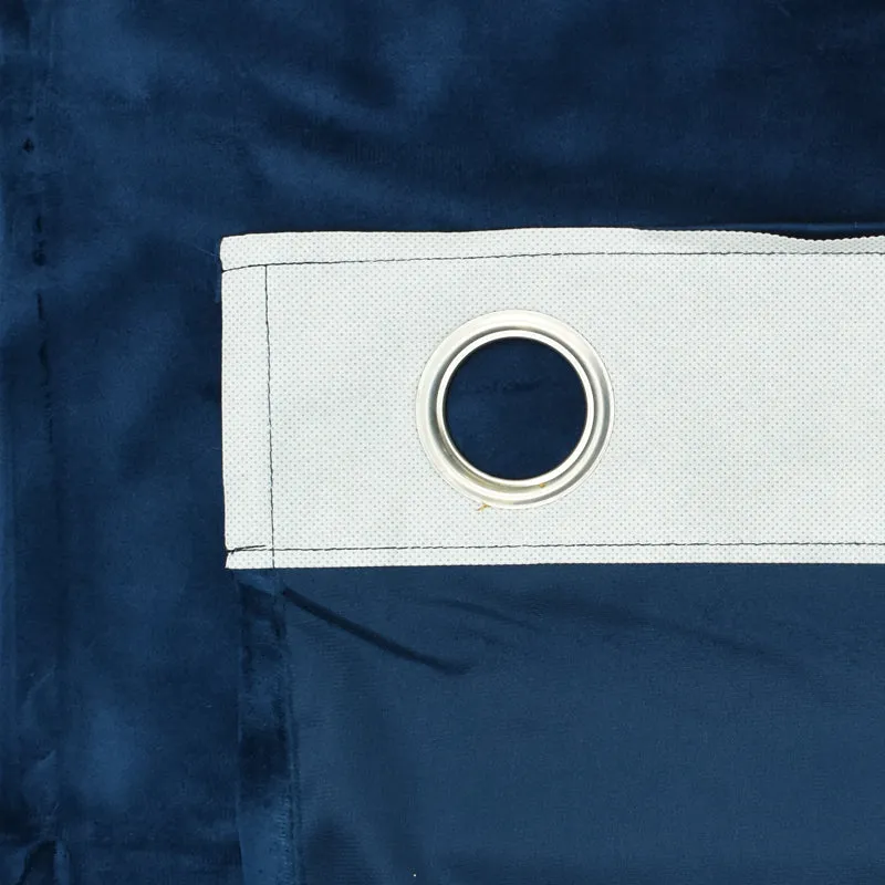 Cisco Solid Curtains (Blue) - Set Of Two media 7