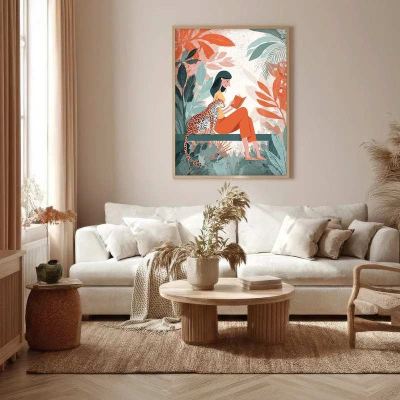 ForestReverie Canvas Wall Painting - Brown Frame media 5
