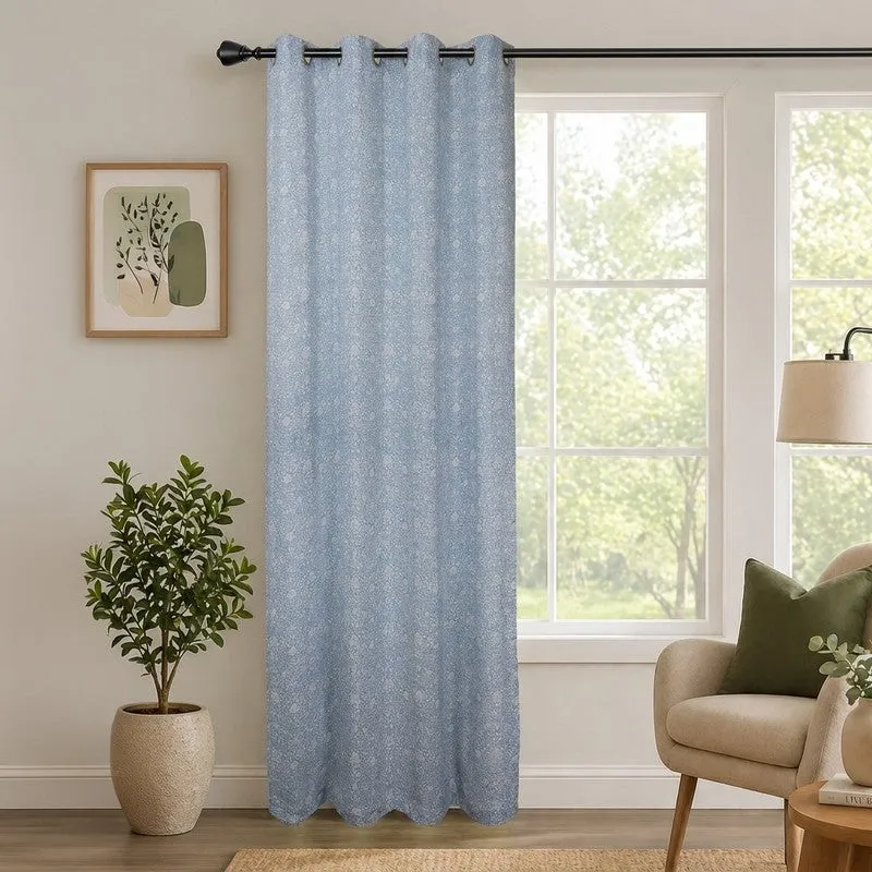 Floral Whisper Cotton Curtain media 1