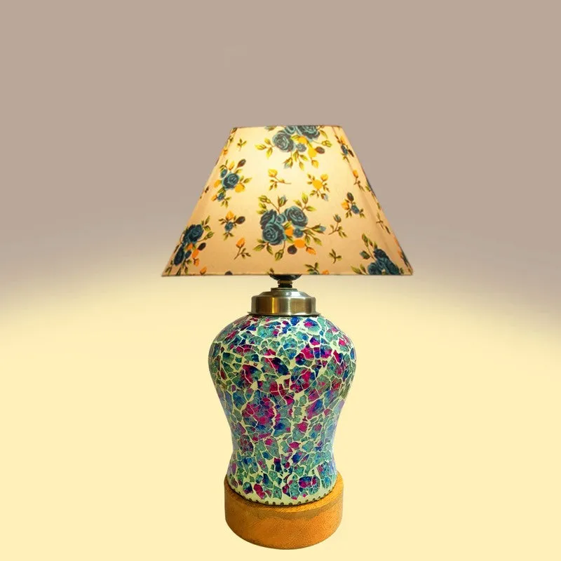 Floranisse Fleur Cone Wooden Table Lamp - Multicolor media 6