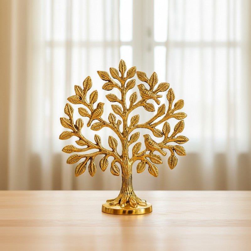 Golden Tree of Life Brass Showpiece