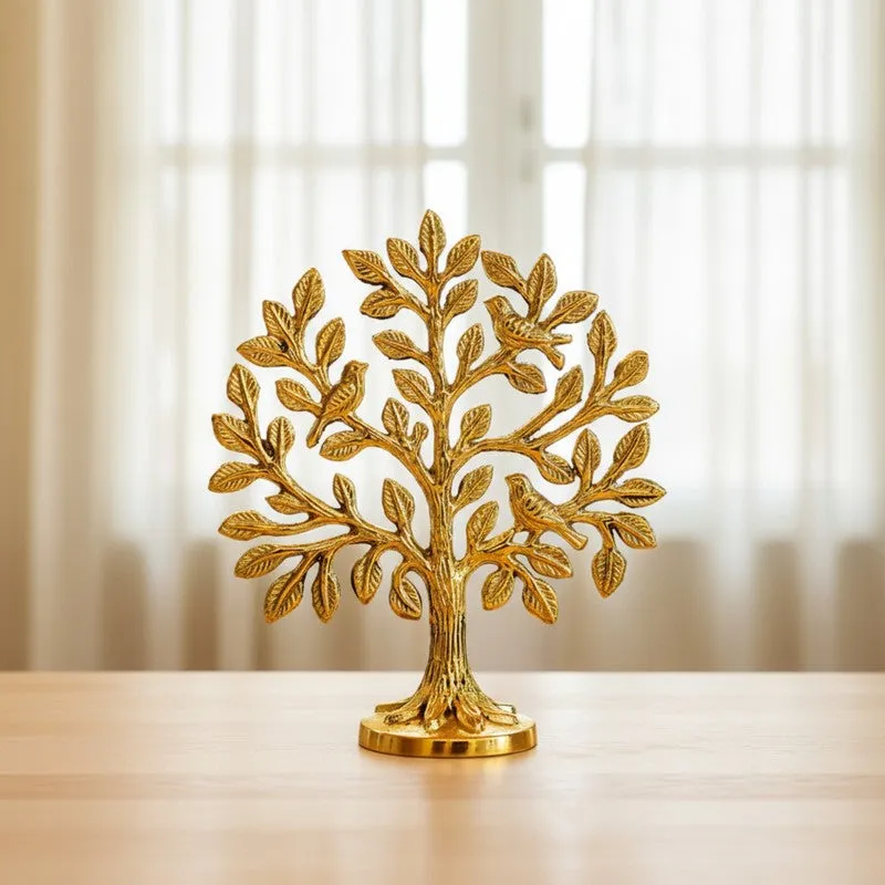 Golden Tree of Life Brass Showpiece media 1