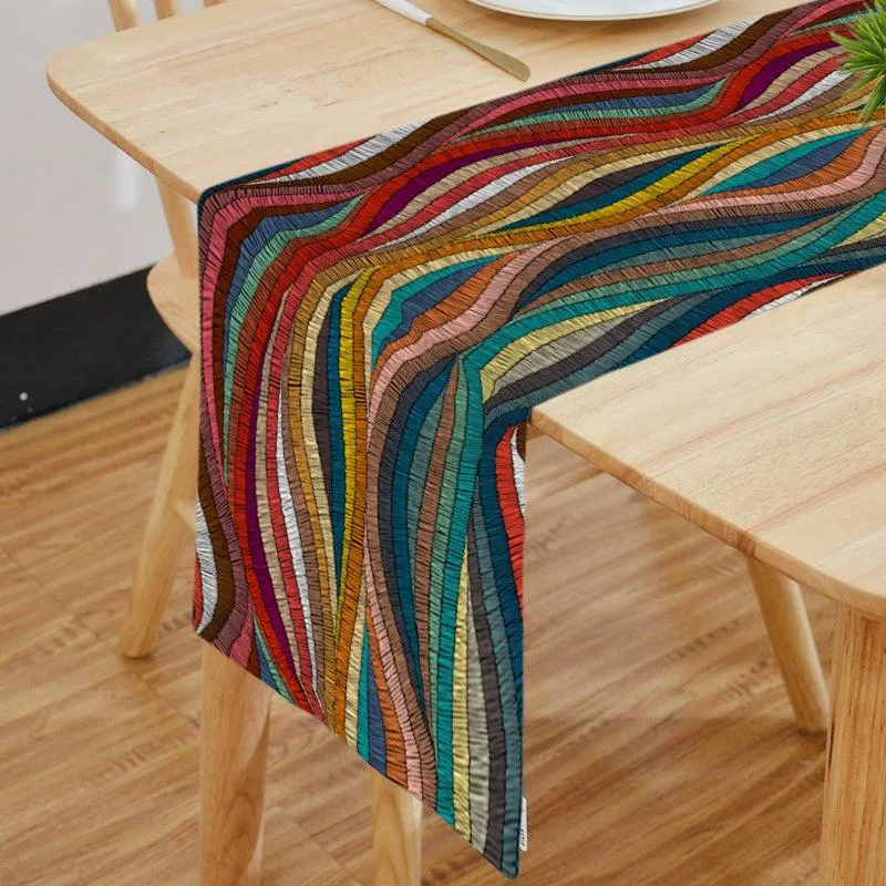 Chroma Sea Poly Canvas Table Runner media 3