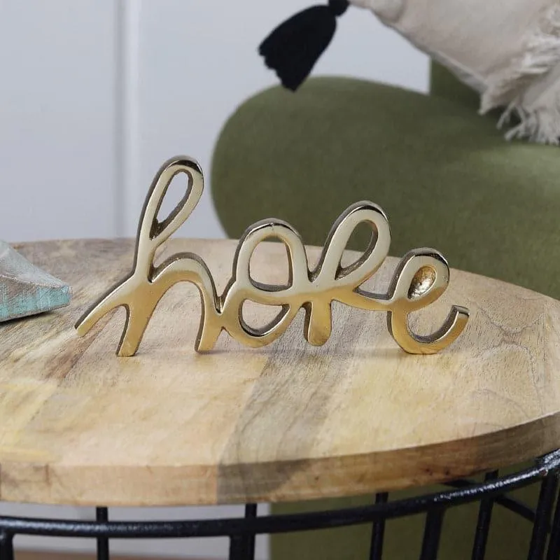 Believe Bless Typography Showpiece - Gold media 3