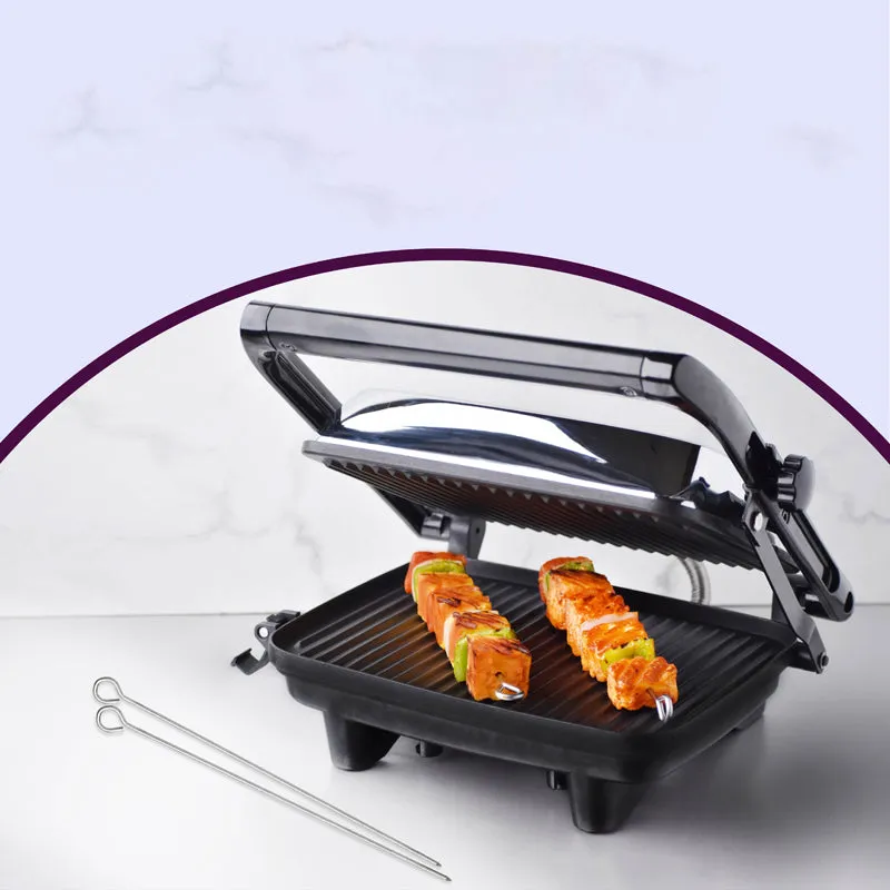Hamilton Beach Panini Maker with Skewers - 1400 W media 4