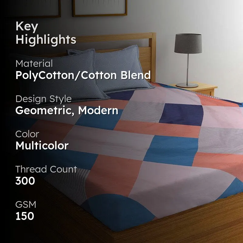 Bria Applique Print Bedsheet - 150 GSM media 2