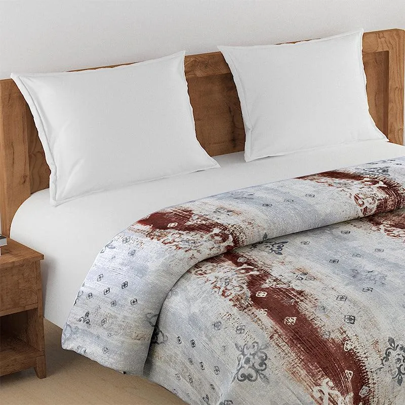 Swayam Anvi Ethnic Cotton Comforter (Brown) - 150 GSM media 6