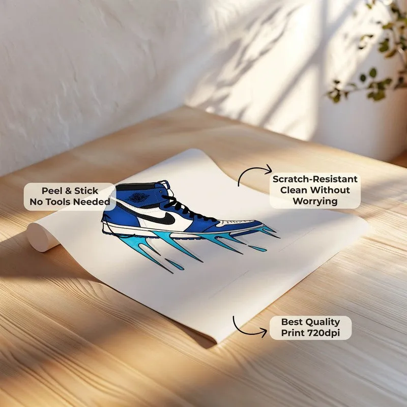 Blue Drip Kicks Wall Poster media 7