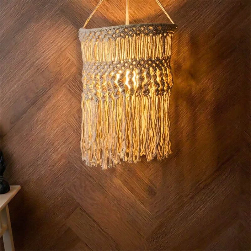Leda Macrame Lampshade media 1