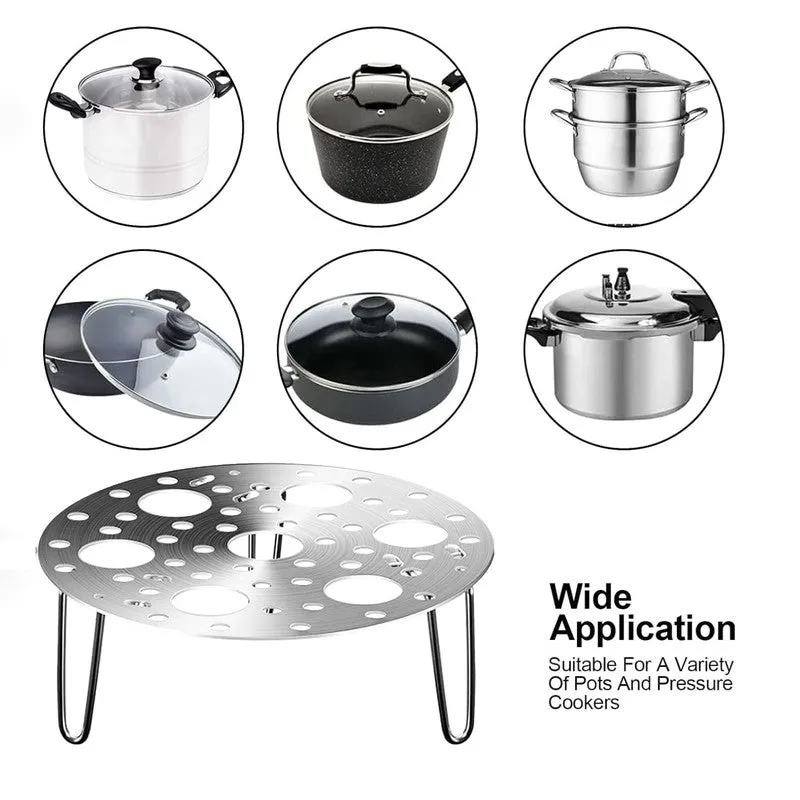 Durable Stainless Steel Steamer Rack media 8