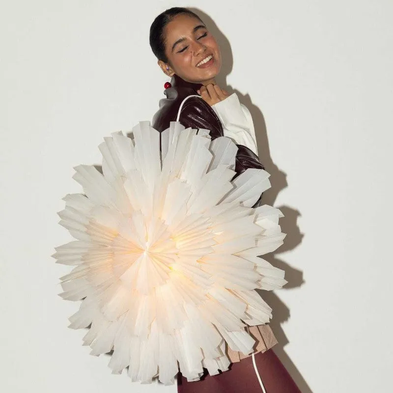 Fig Living Frill Flower Star Flower Festive Light - Christmas Decor Hanging media 6