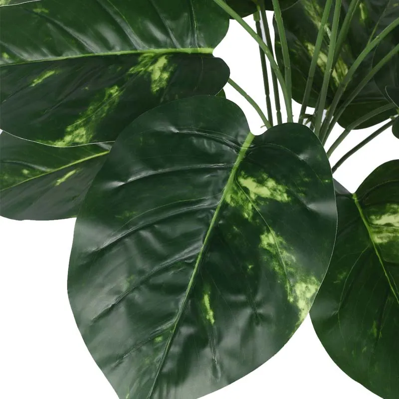 Faux Lush Pothos Plant With Black Plastic Pot - 2.3 Feet media 5