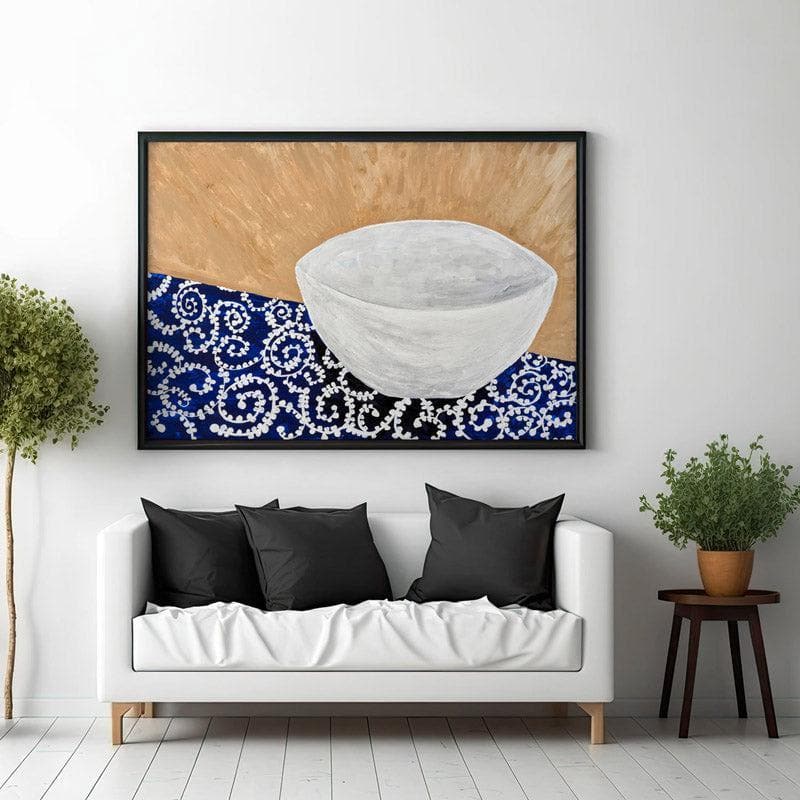 Glowbowl Canvas Wall Painting - Black Frame media 3