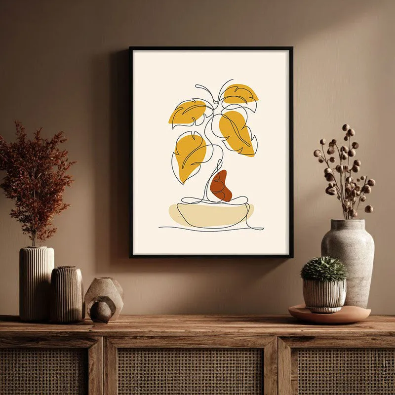 Boho Sunlight Serenade Archival Canvas Wall Art - Black Frame media 3