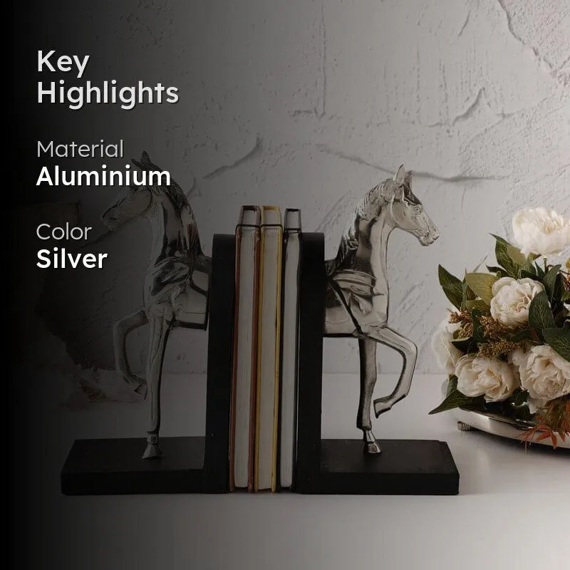 Stallion Grace Bookend (Silver) - Set Of Two media 2