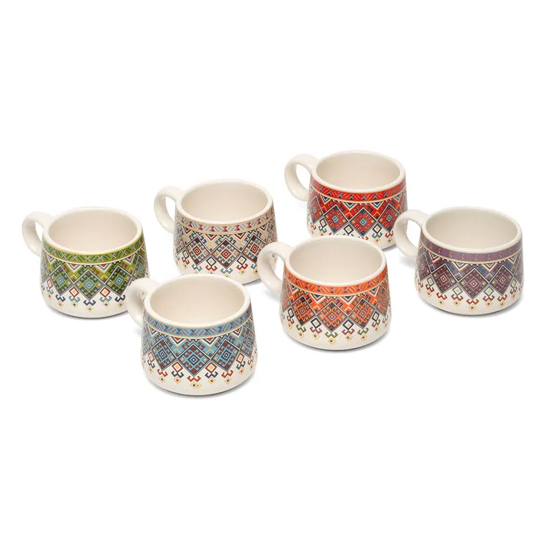Kalpvriksha Ceramic Tea Cup (120 mL Each) - Set Of Six media 3