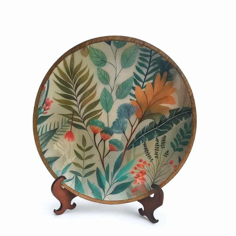 Tropical Art Wall Plate with Stand media 3