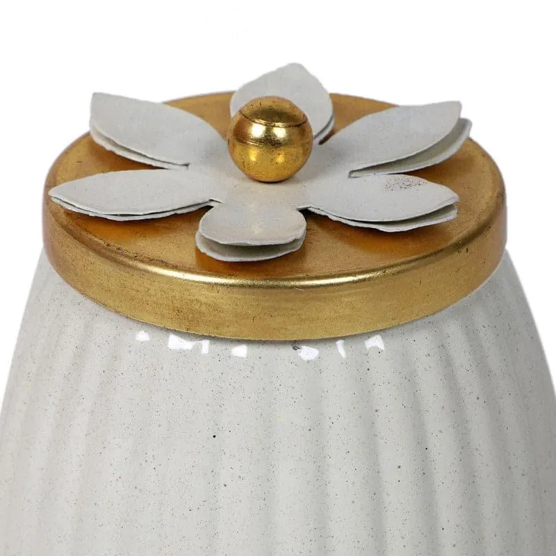 Hewei Flora Jar (White) - Set Of Two media 5