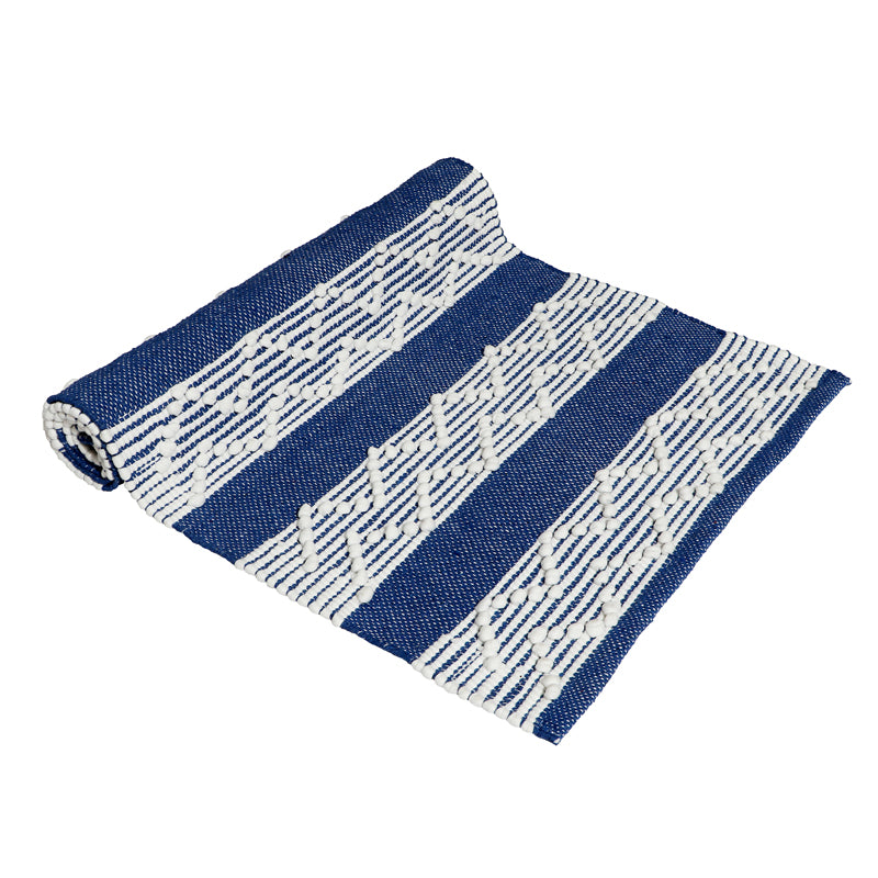 Weavax Cotton Runner Rug - Blue media 5