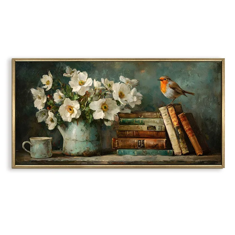 Visual Poetry Canvas Wall Painting With Frame media 3
