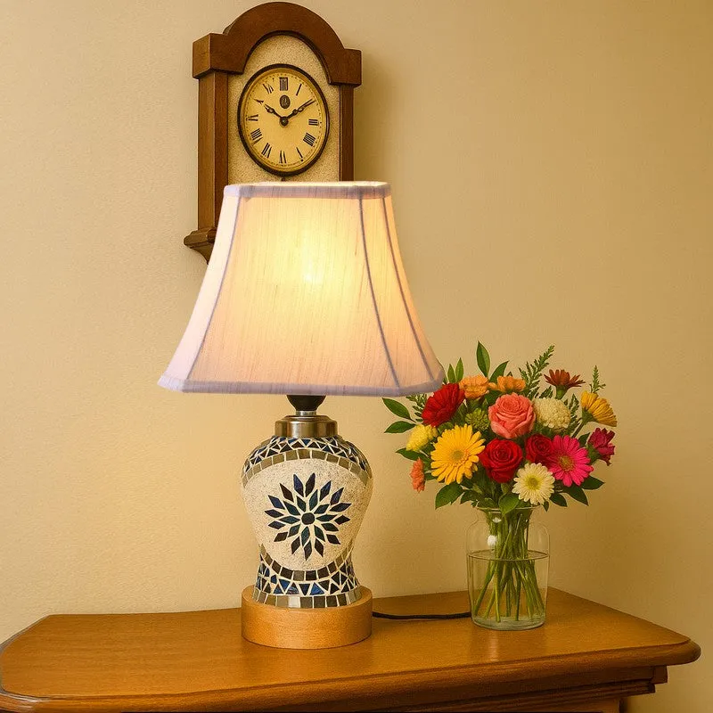 Floranira Square Wooden Table Lamp - Multicolor media 3