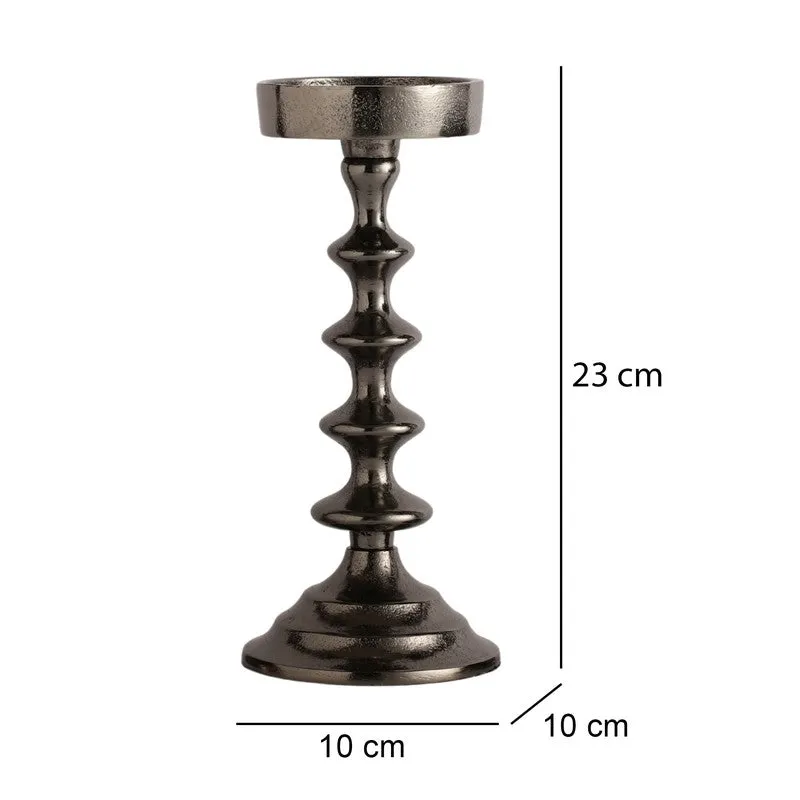 Classic Column Candle Holder - Black media 6
