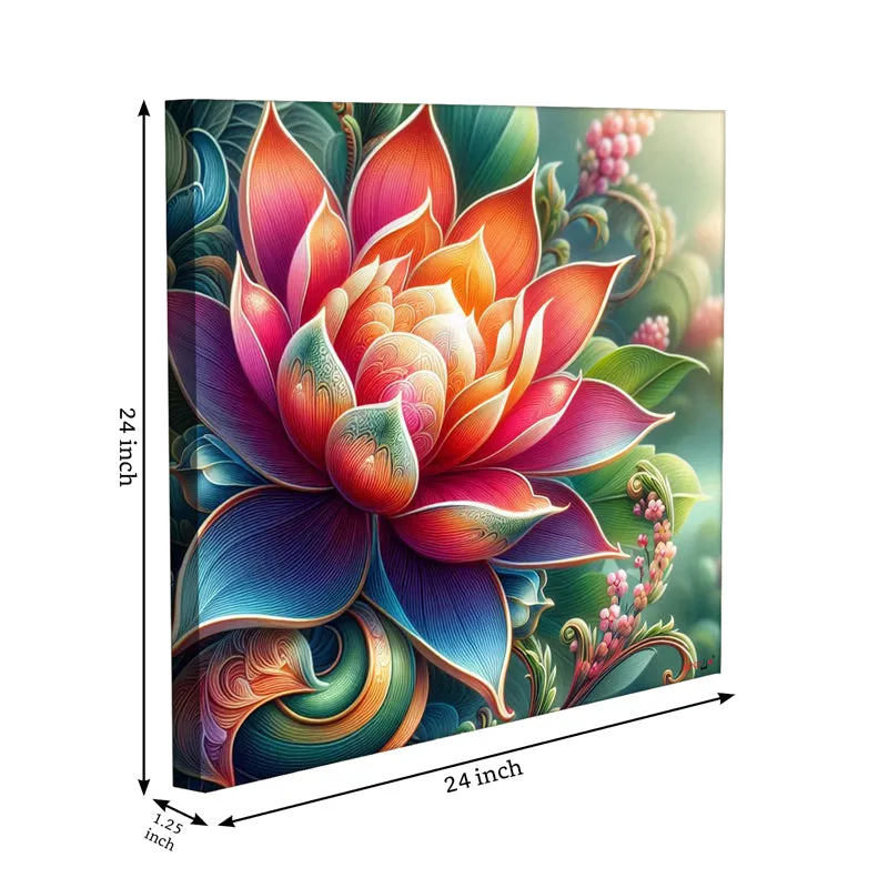 Lotus Trance Wall Painting media 9