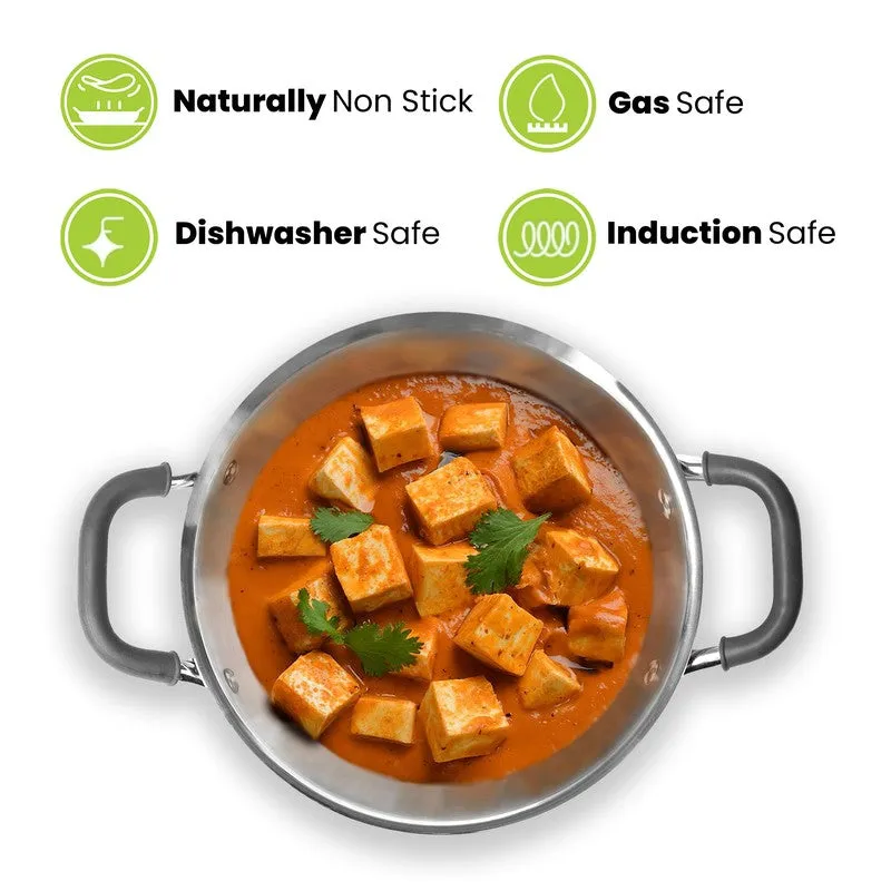 Roast Induction Base Kadhai - 3000 mL - 5