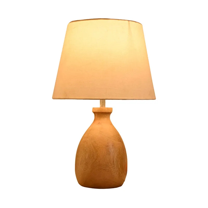 Kumbha Glow Cotton Table Lamp - White media 3