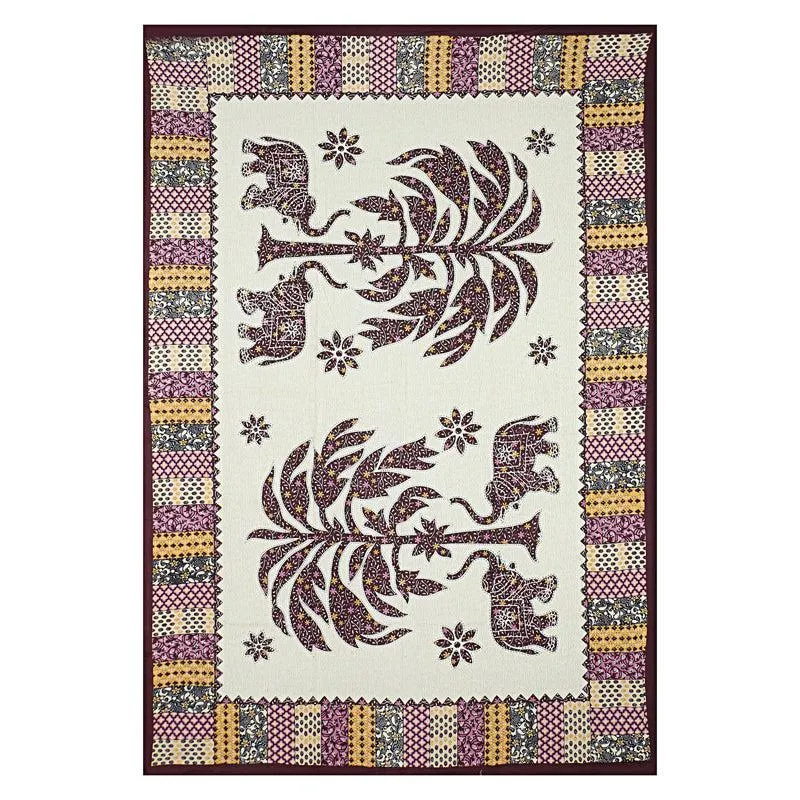 The Palmistree Diwan Set (Maroon) - Six Piece Set media 4