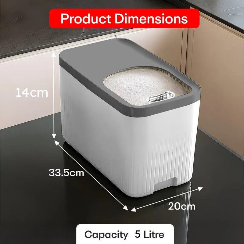 Rioware PureLift Kitchen Plastic Rice Container - 5000 mL media 8