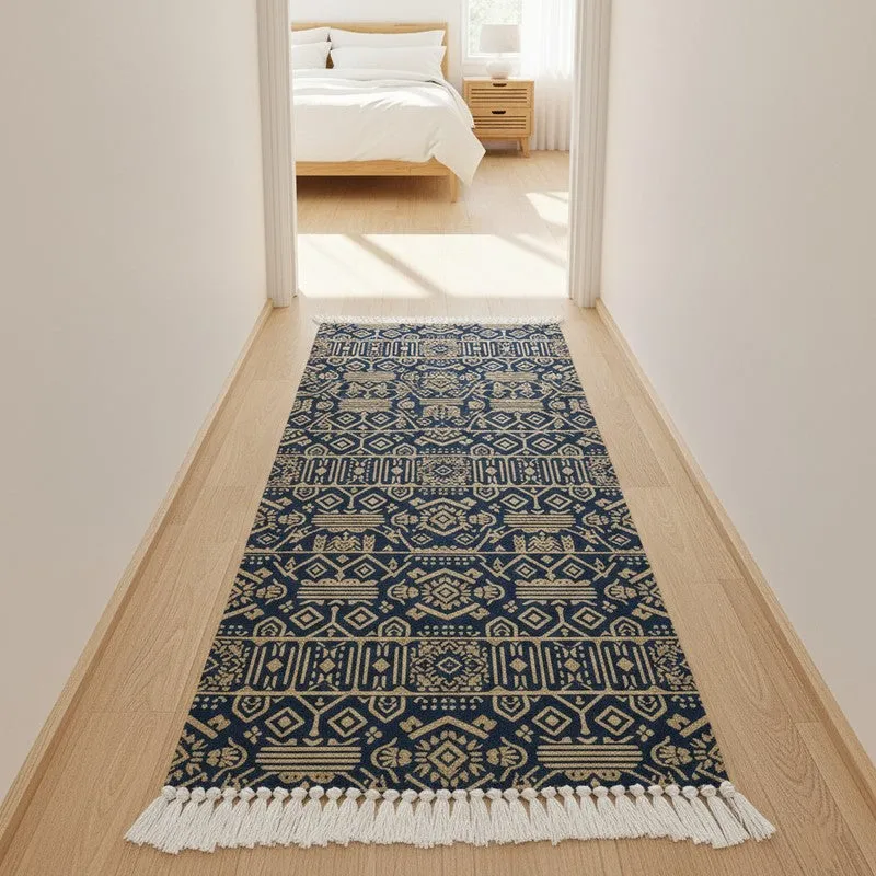 Indigo Geometric Runner Rug media 5