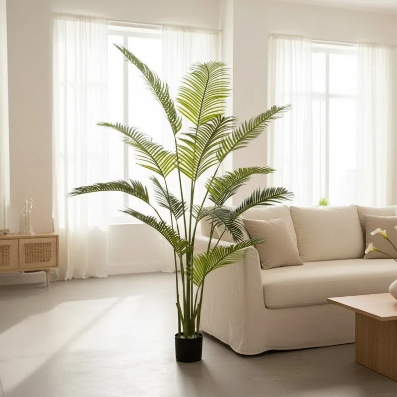 Palmora Faux Areca Palm Plant With Pot - 5.9 ft media 3