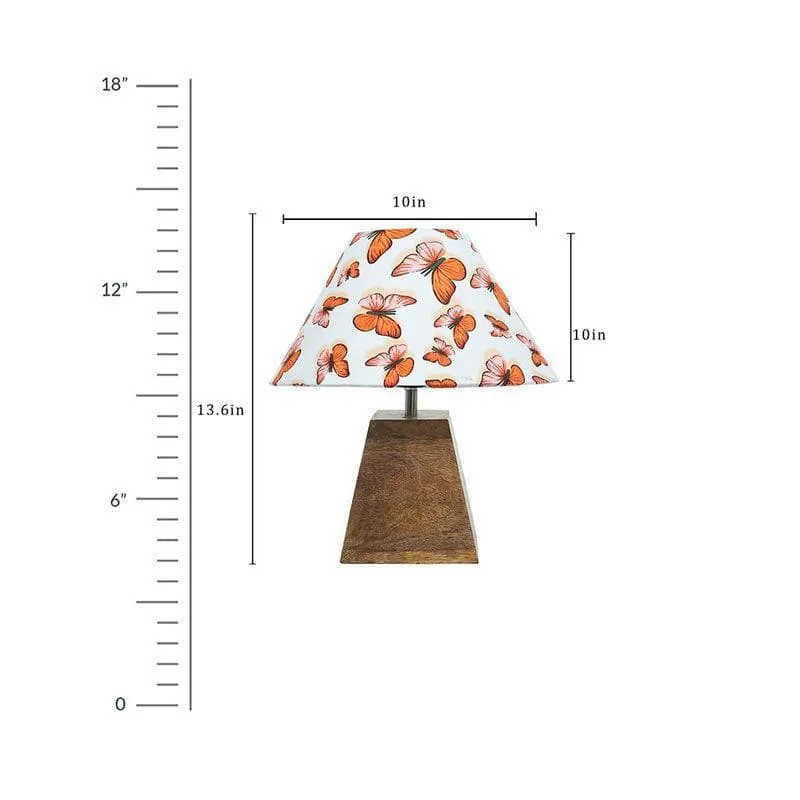 Pyramid Perfection Butterfly Fabric Table Lamp - Multicolor media 6