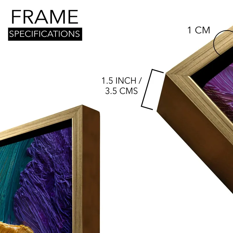 Violet Whisper Canvas Wall Painting With Frame media 8